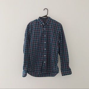 J. Crew Factory plaid button down shirt